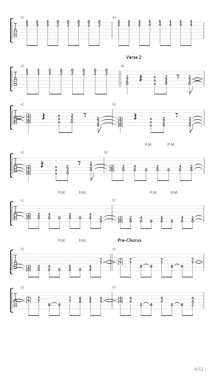 Same Old Situation吉他谱