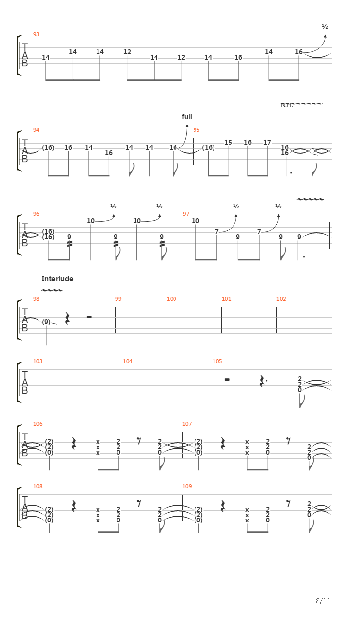 Same Old Situation吉他谱