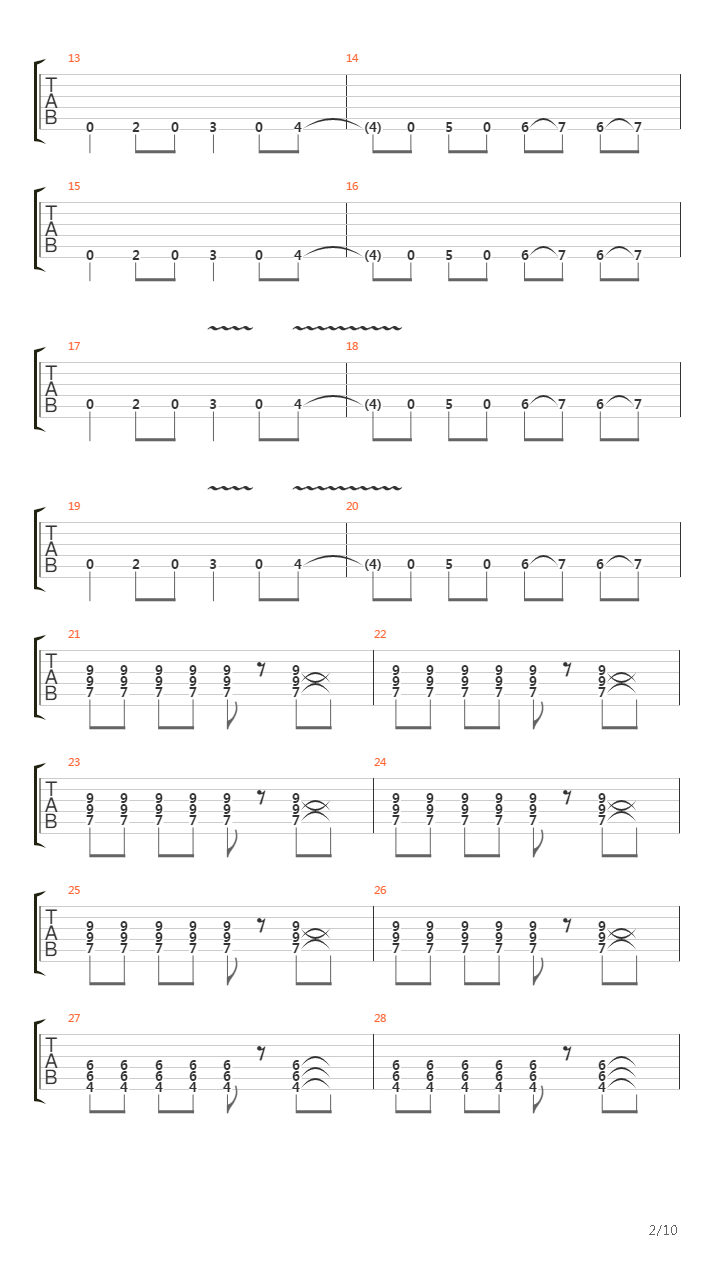 Too Fast For Love吉他谱