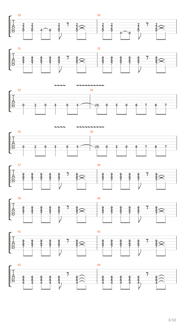 Too Fast For Love吉他谱