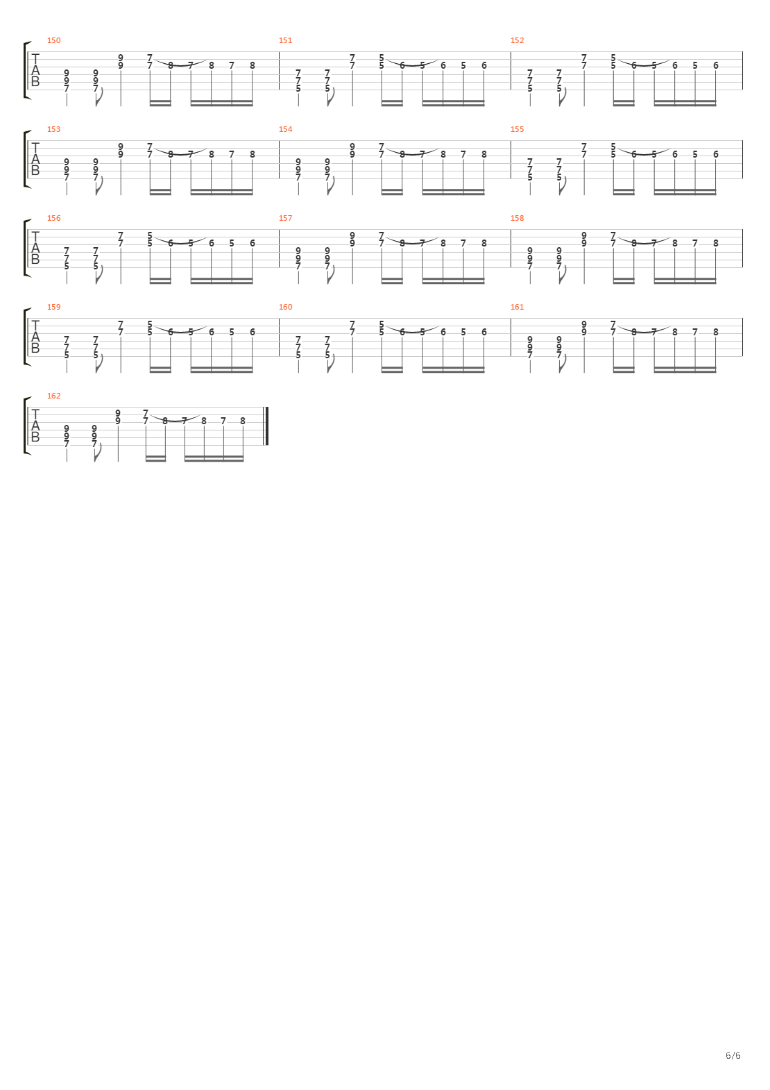 Bomber吉他谱