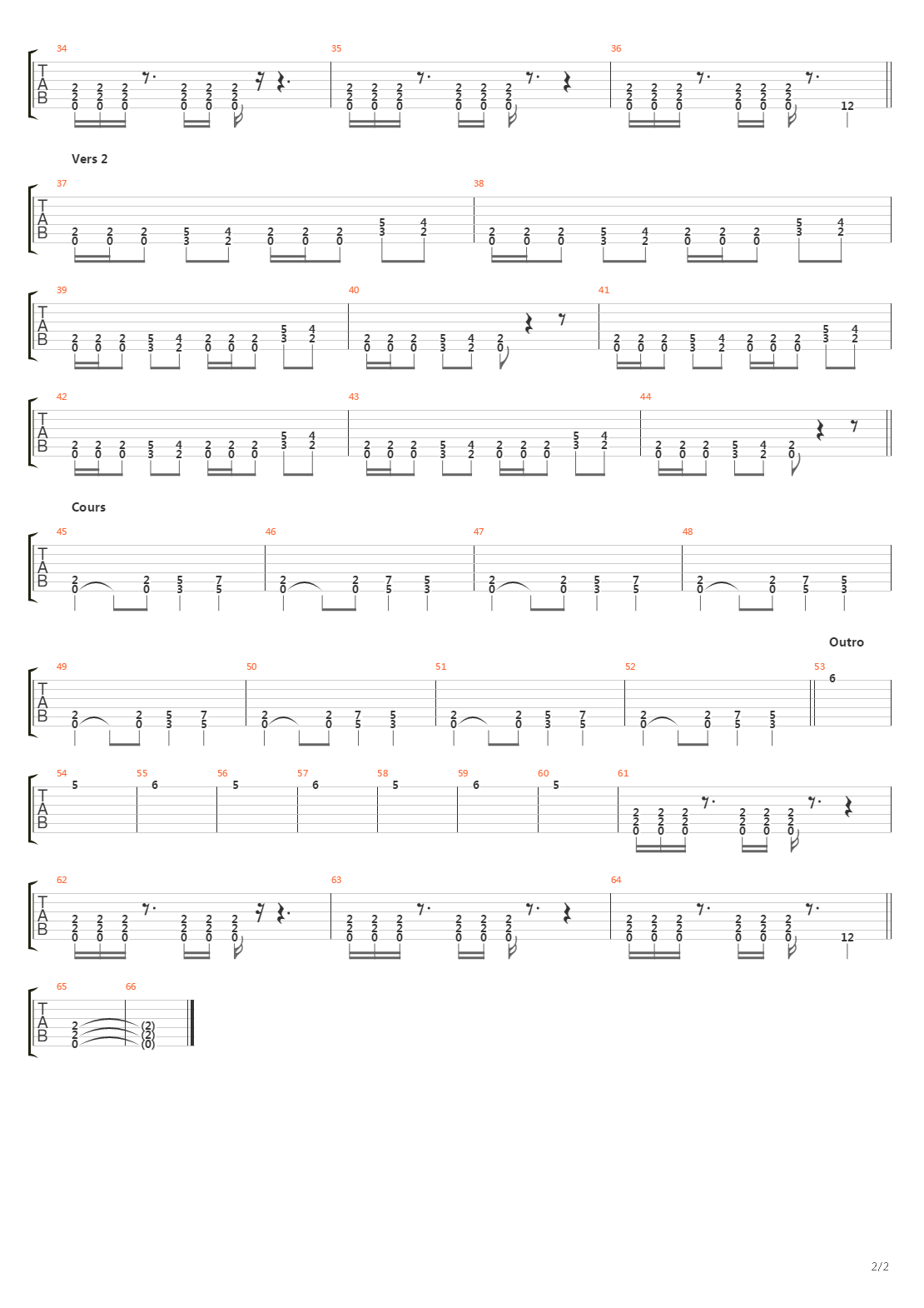 The Game吉他谱