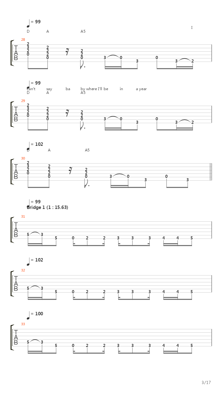 Sweet Emotion吉他谱