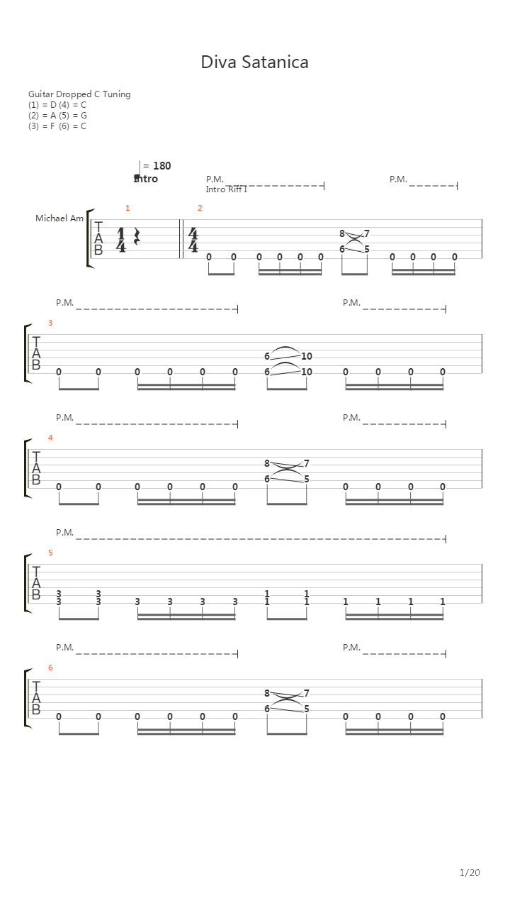 Diva Satanica吉他谱