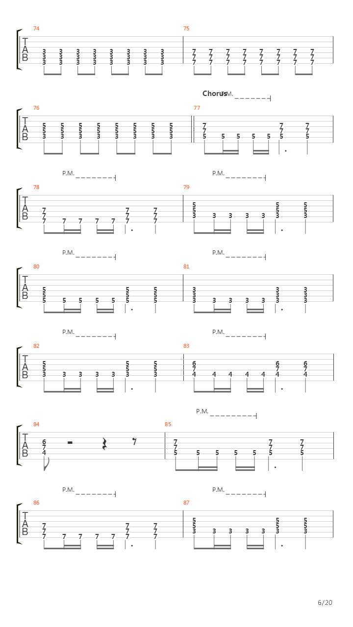 Chapter Four Demo吉他谱