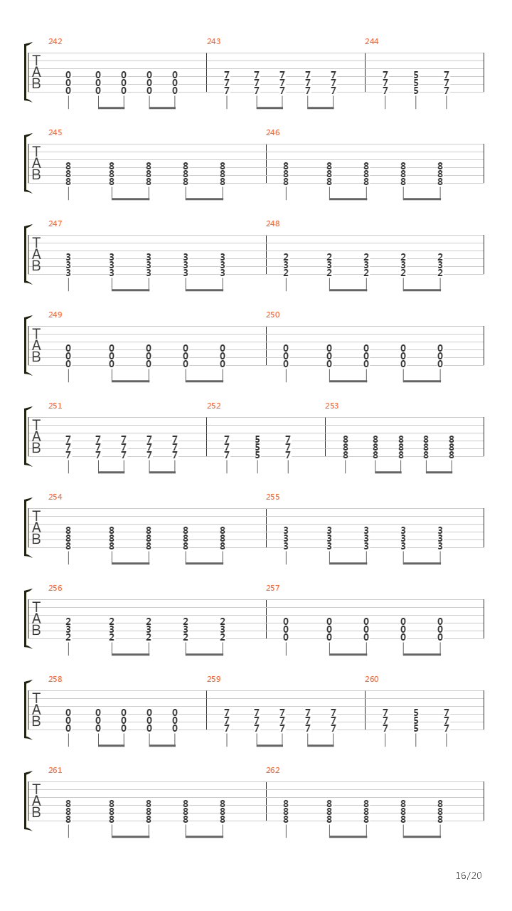 Chapter Four Demo吉他谱