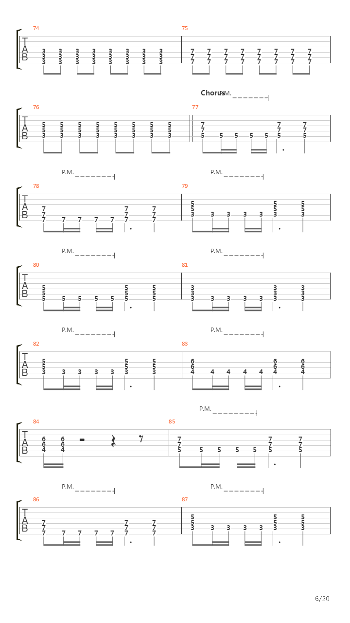 Chapter Four Demo吉他谱