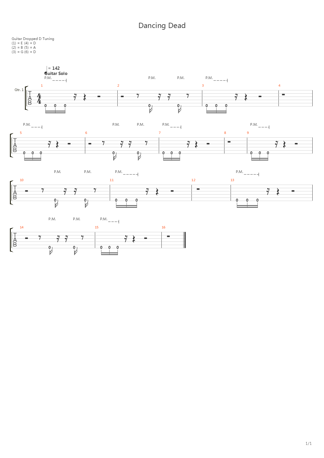 Dancing Dead吉他谱