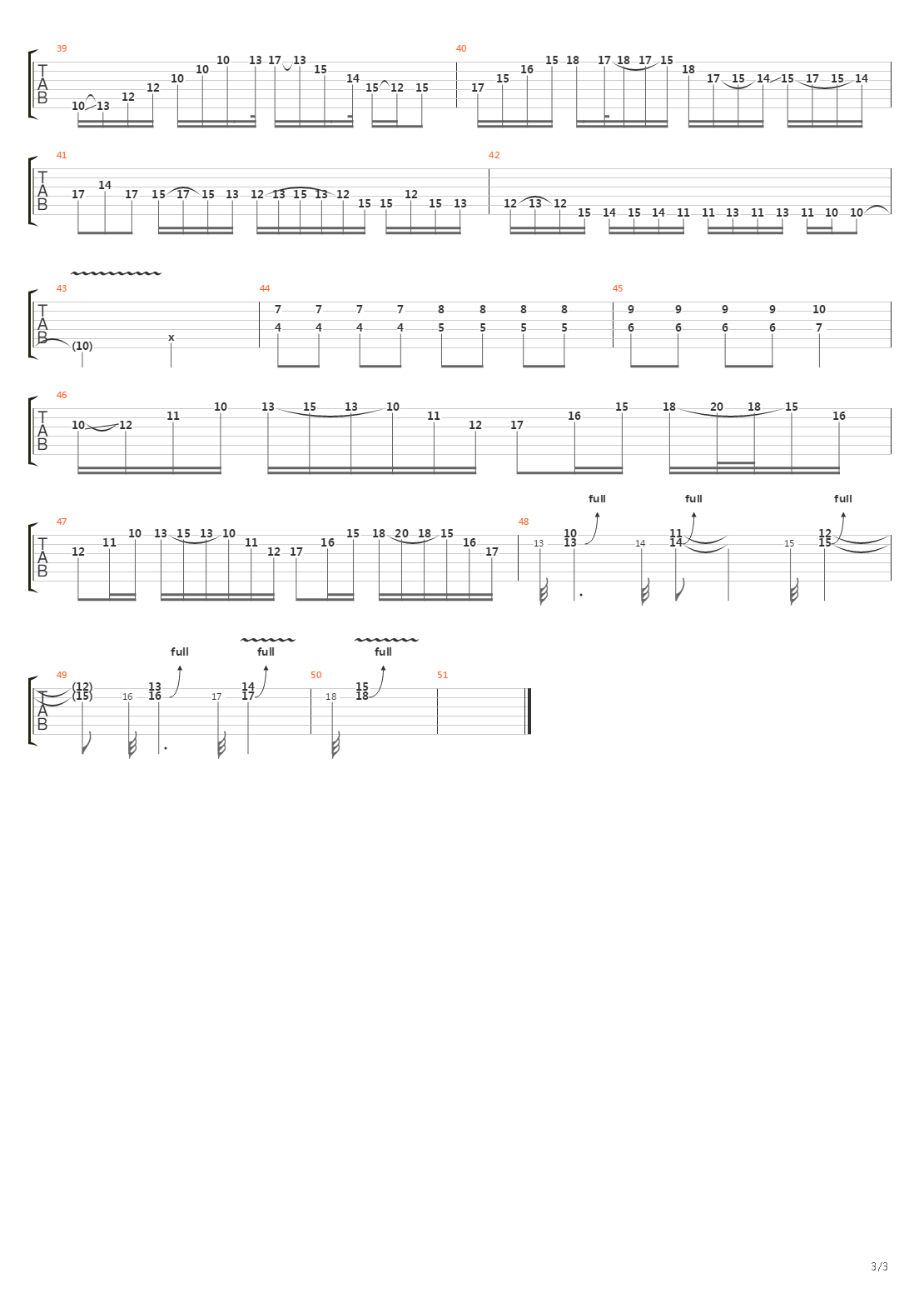 Burn吉他谱