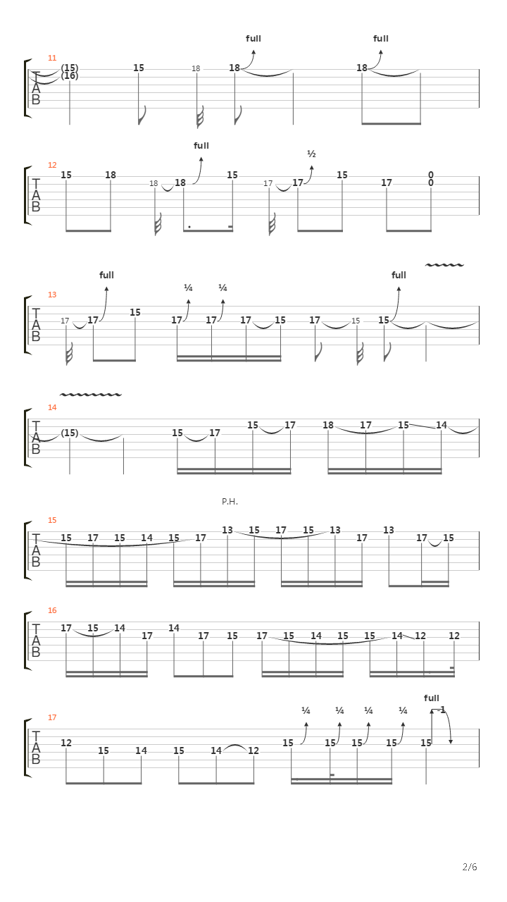 Burn吉他谱