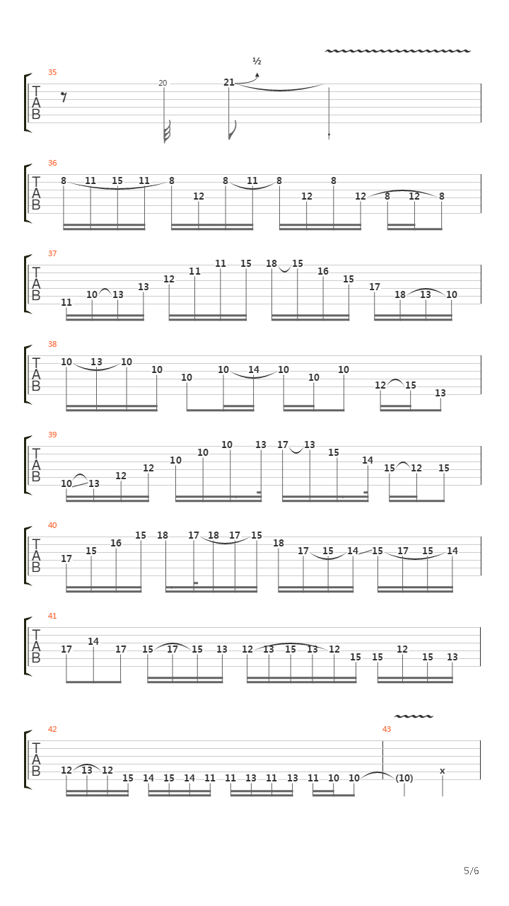 Burn吉他谱