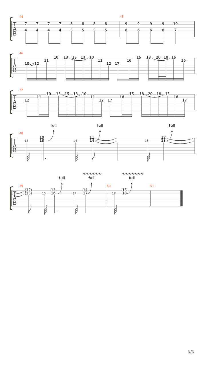 Burn吉他谱