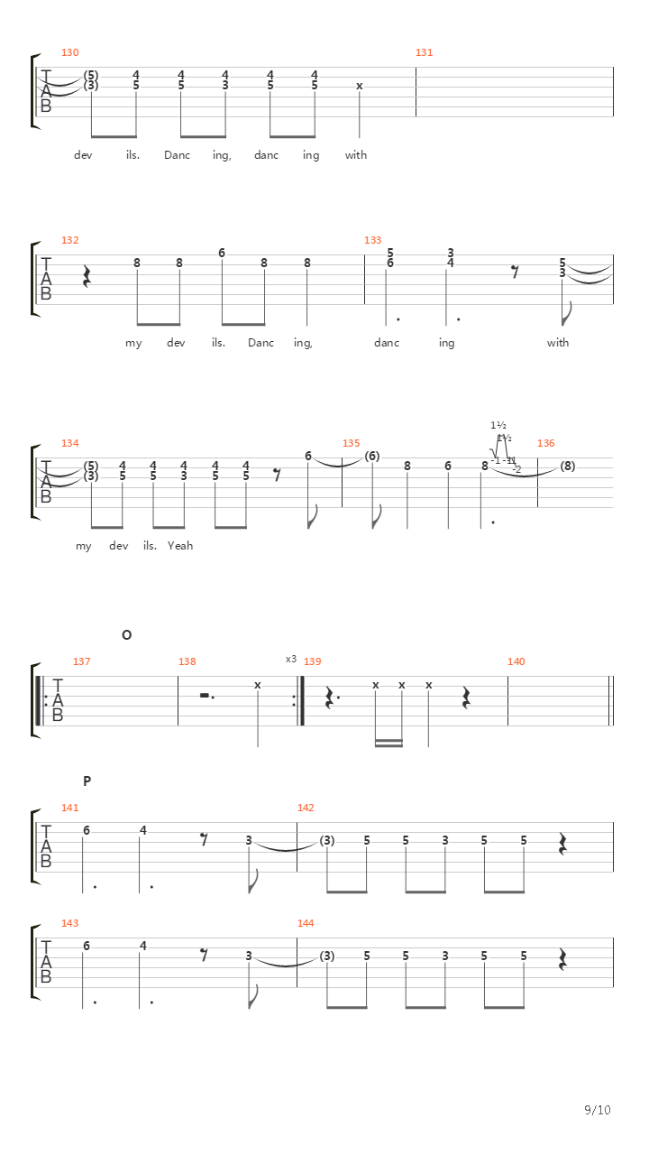 Dancing With My Devils吉他谱