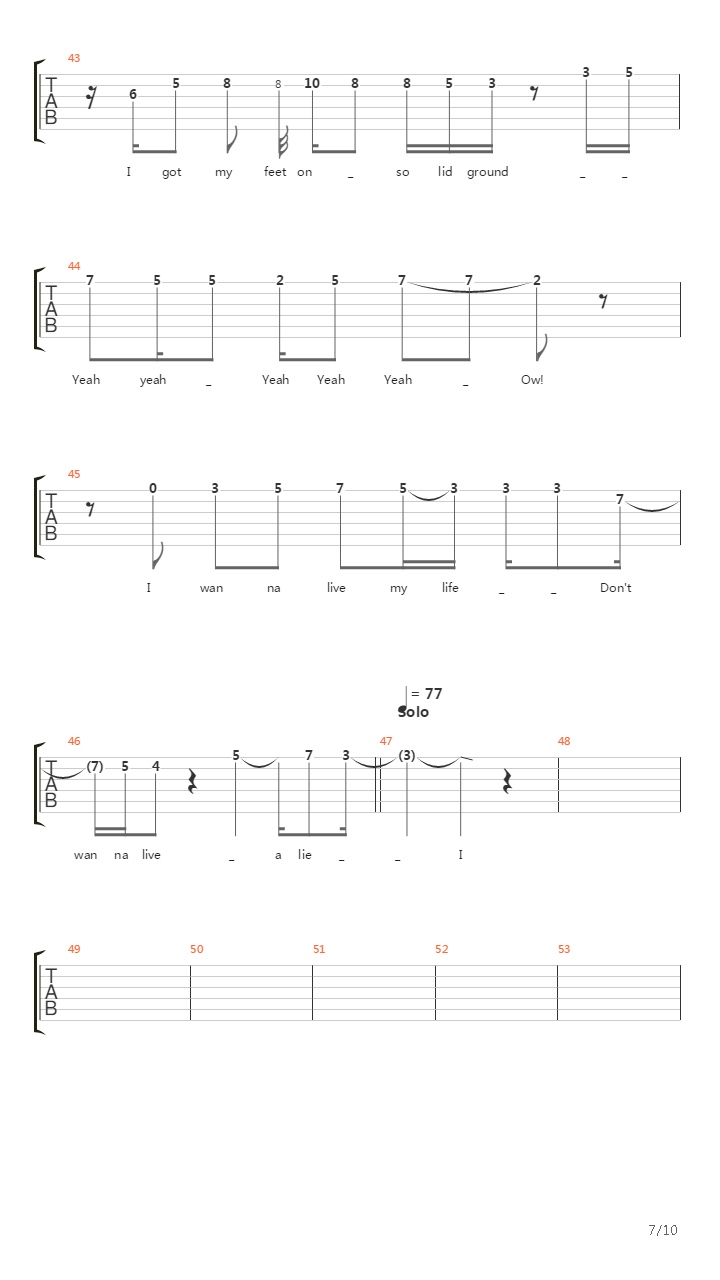 Where Do I Fit In吉他谱