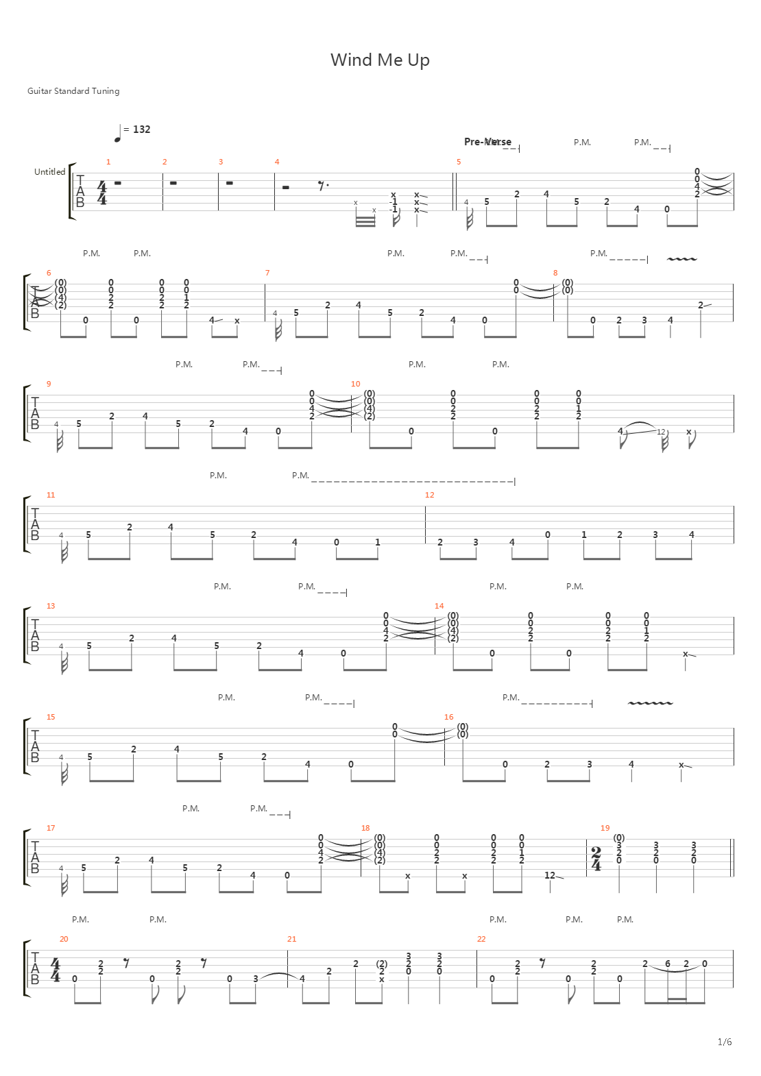 Wind Me Up吉他谱