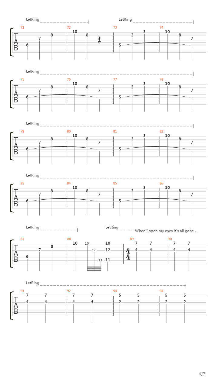 The Wrist吉他谱