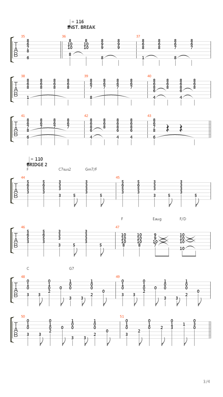 Fixing A Hole吉他谱