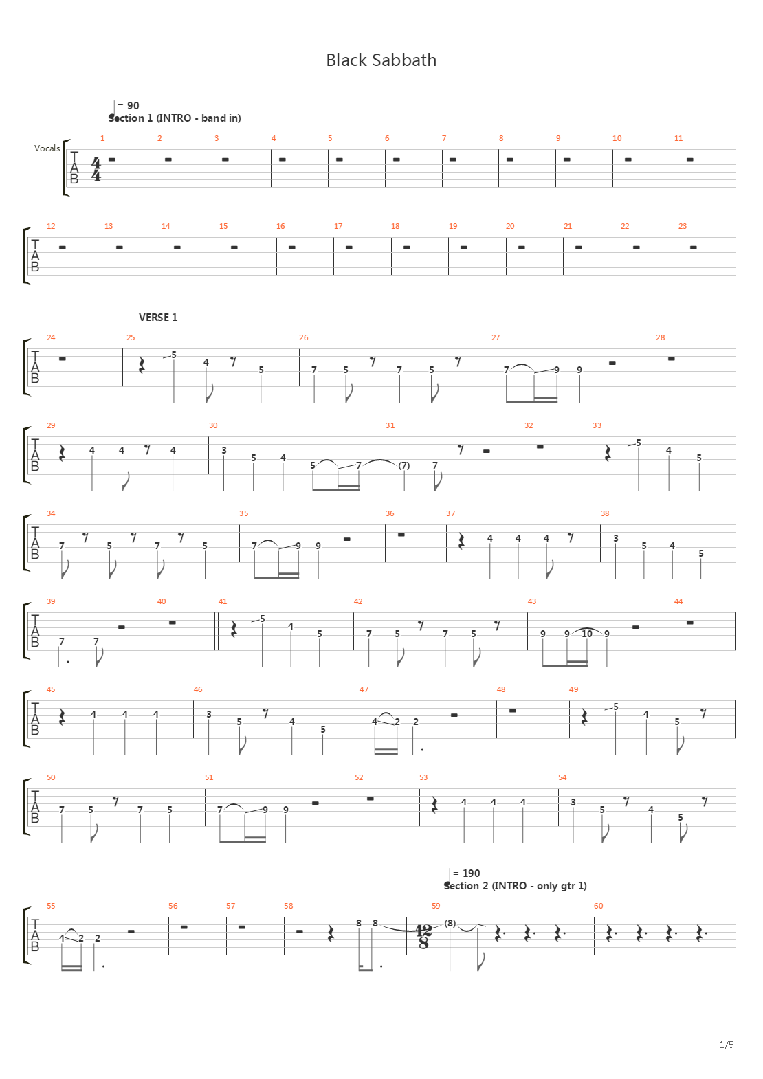 End Of The Beginning吉他谱