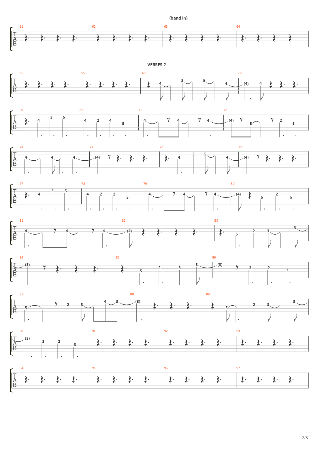 End Of The Beginning吉他谱