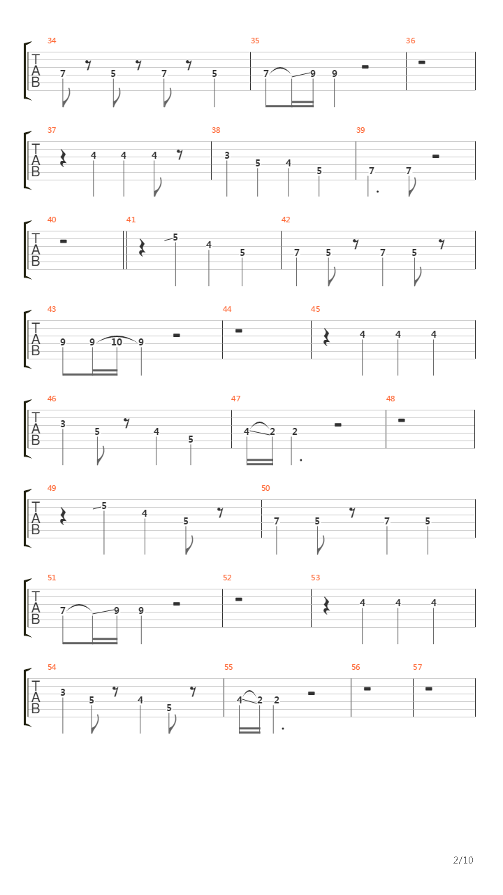 End Of The Beginning吉他谱