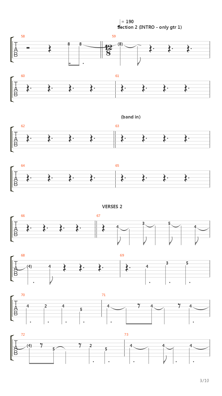 End Of The Beginning吉他谱