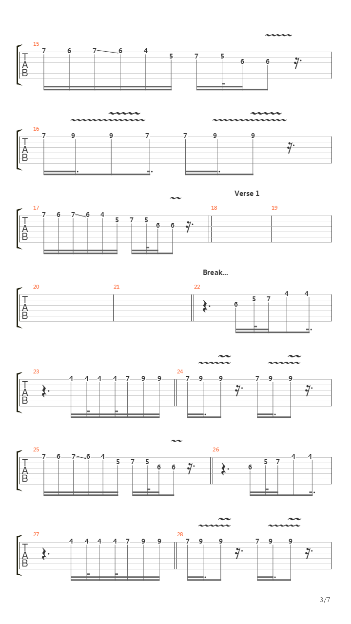 Sabbra Cadabra吉他谱