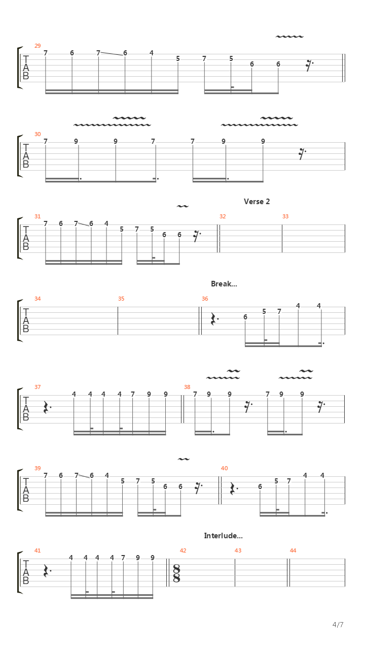 Sabbra Cadabra吉他谱