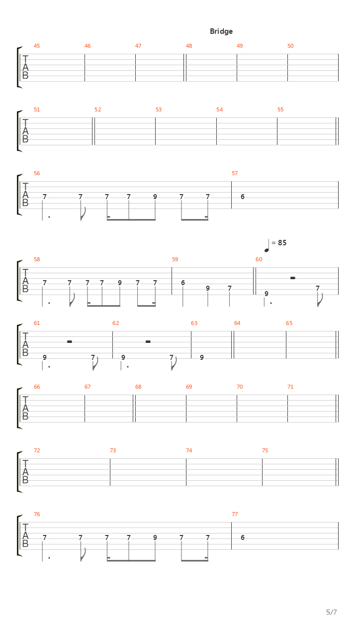 Sabbra Cadabra吉他谱