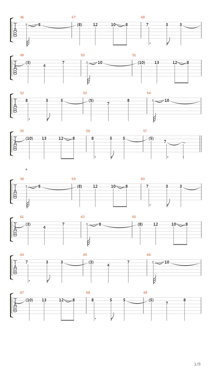Echoes From A Hollow Soul吉他谱
