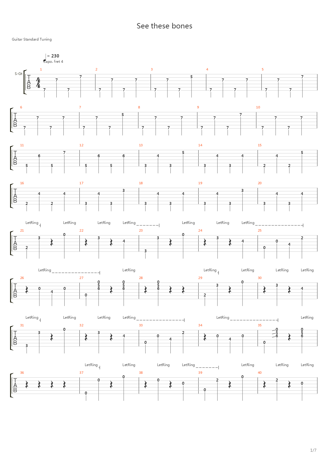 See These Bones (At The Interface 08)吉他谱