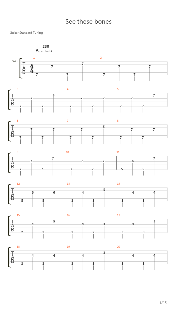 See These Bones (At The Interface 08)吉他谱