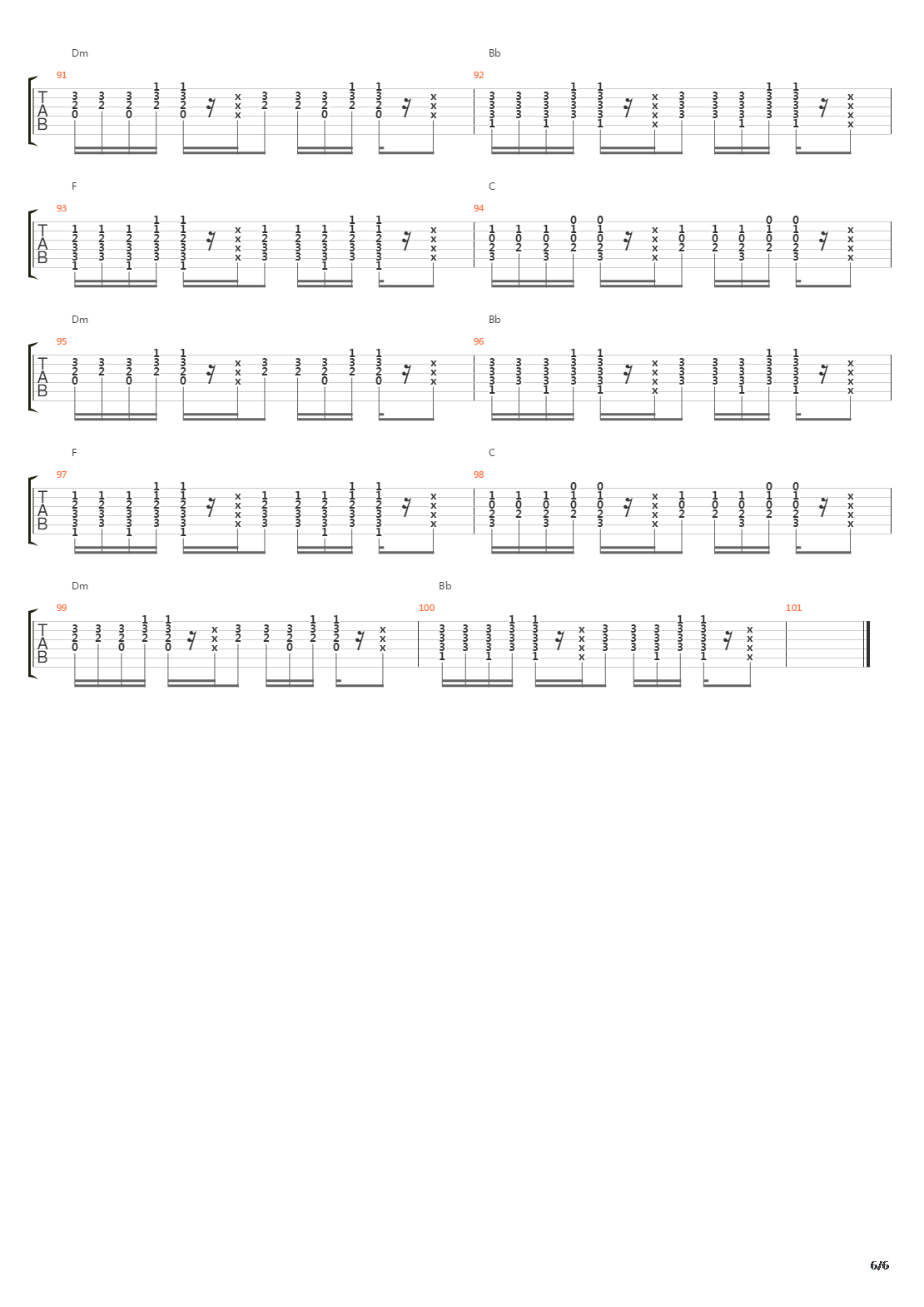 Torn吉他谱