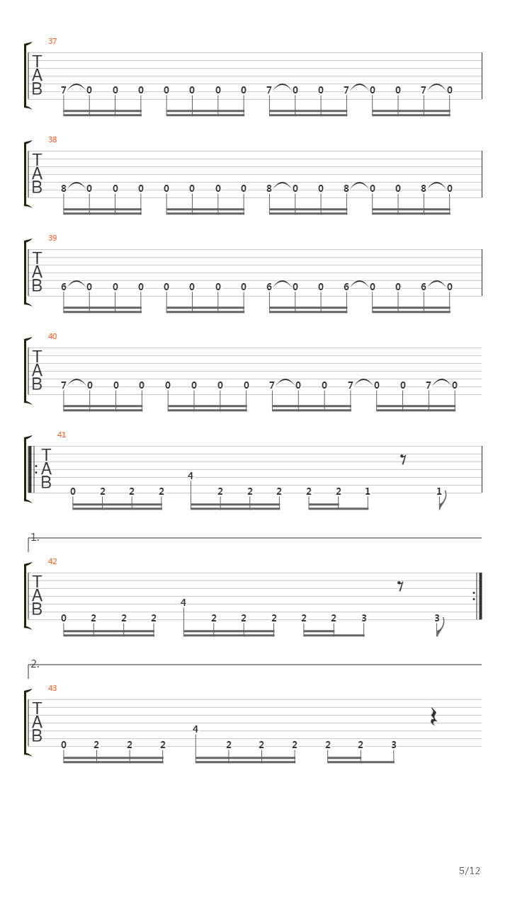 Engines Of Hate吉他谱