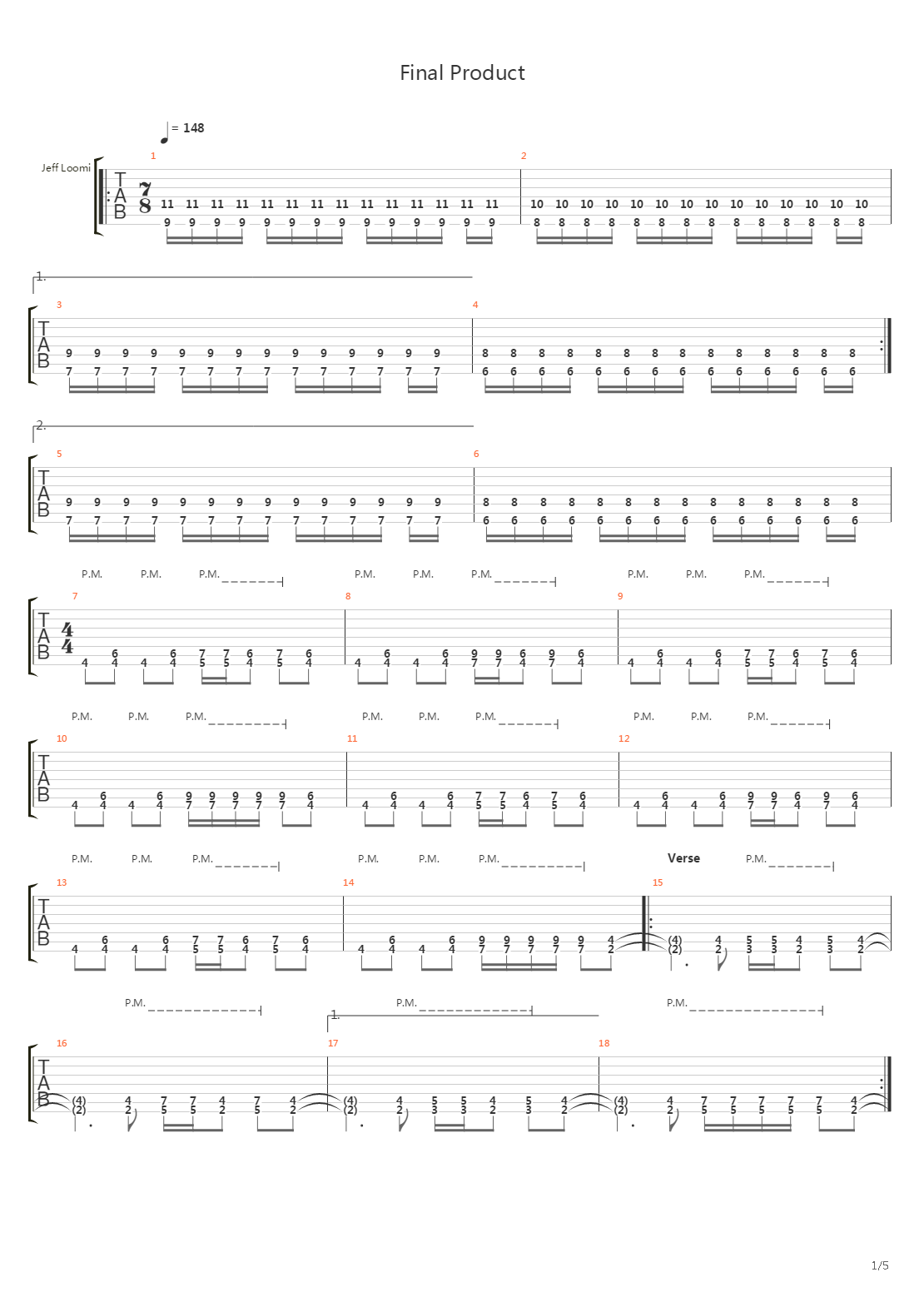 Final Product吉他谱