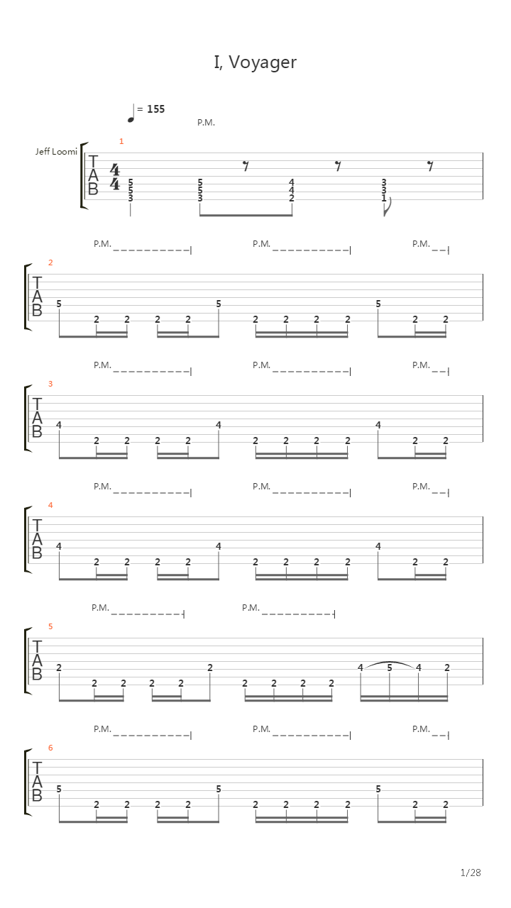 I Voyager吉他谱