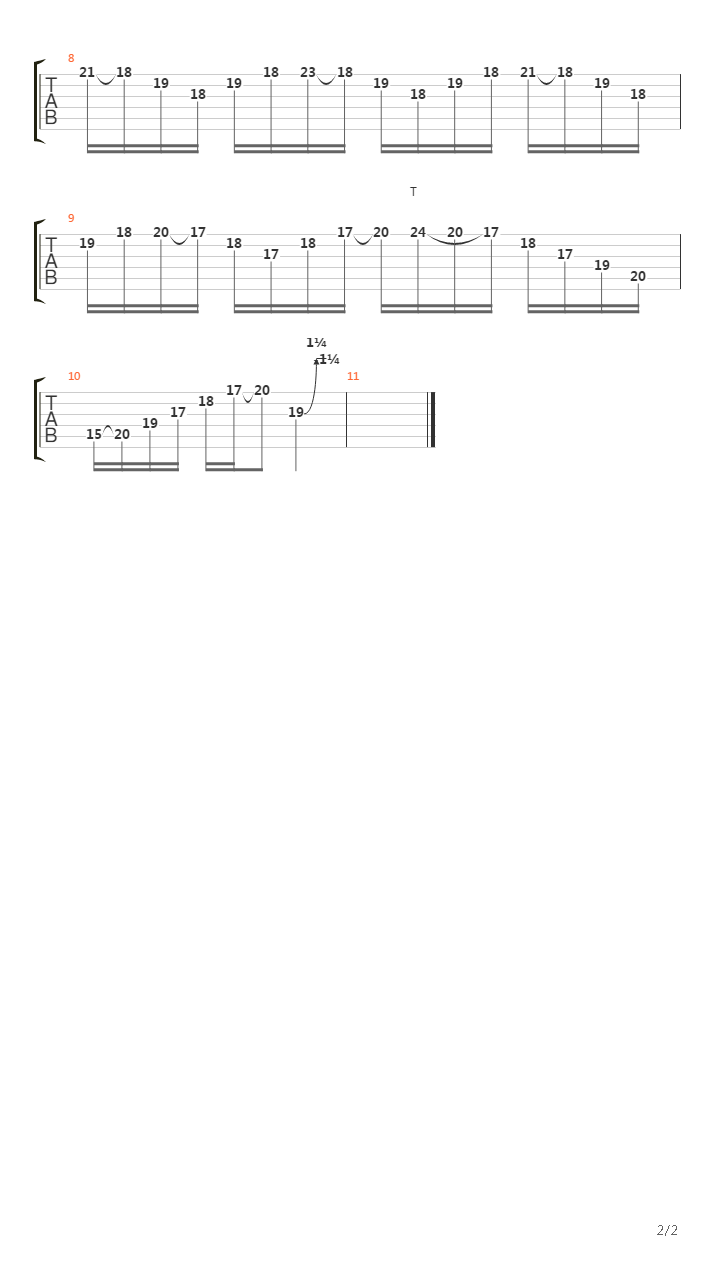 Psalm Of Lydia吉他谱