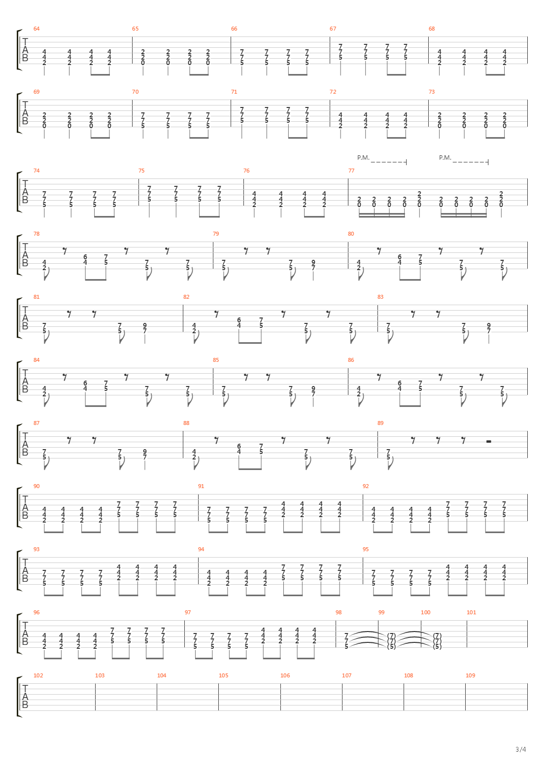 All Downhill From Here吉他谱