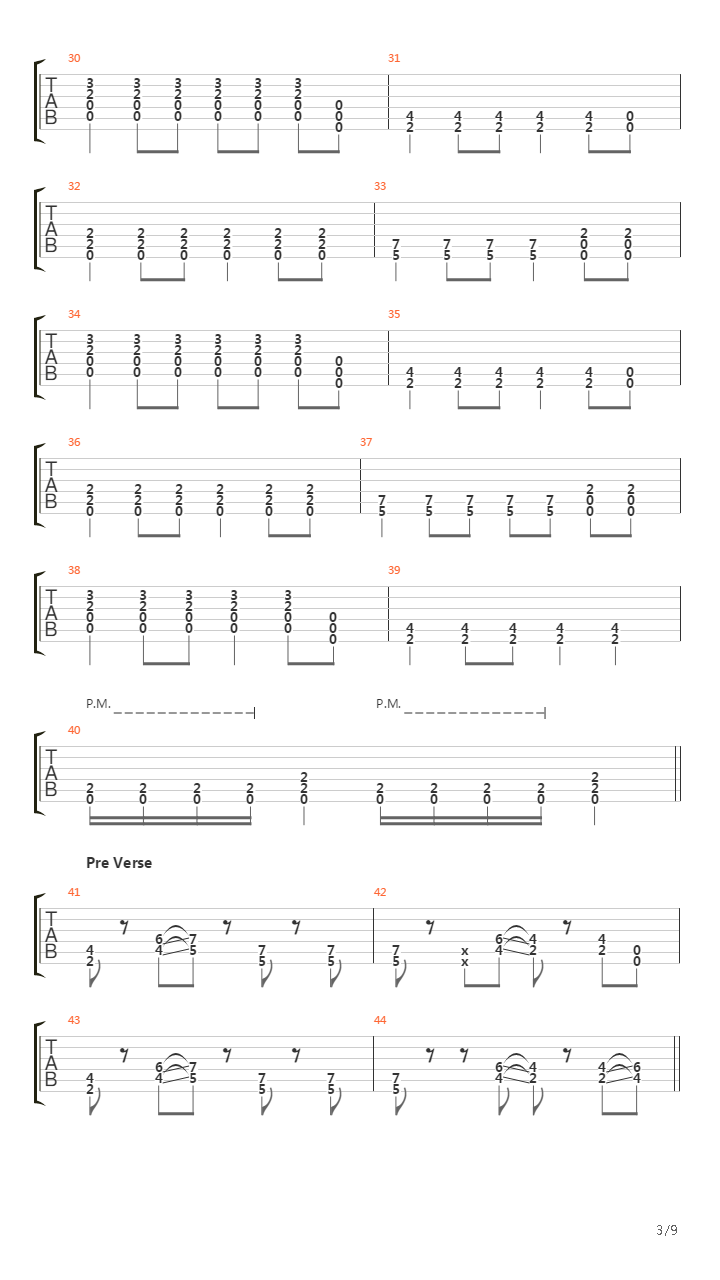 All Downhill From Here吉他谱