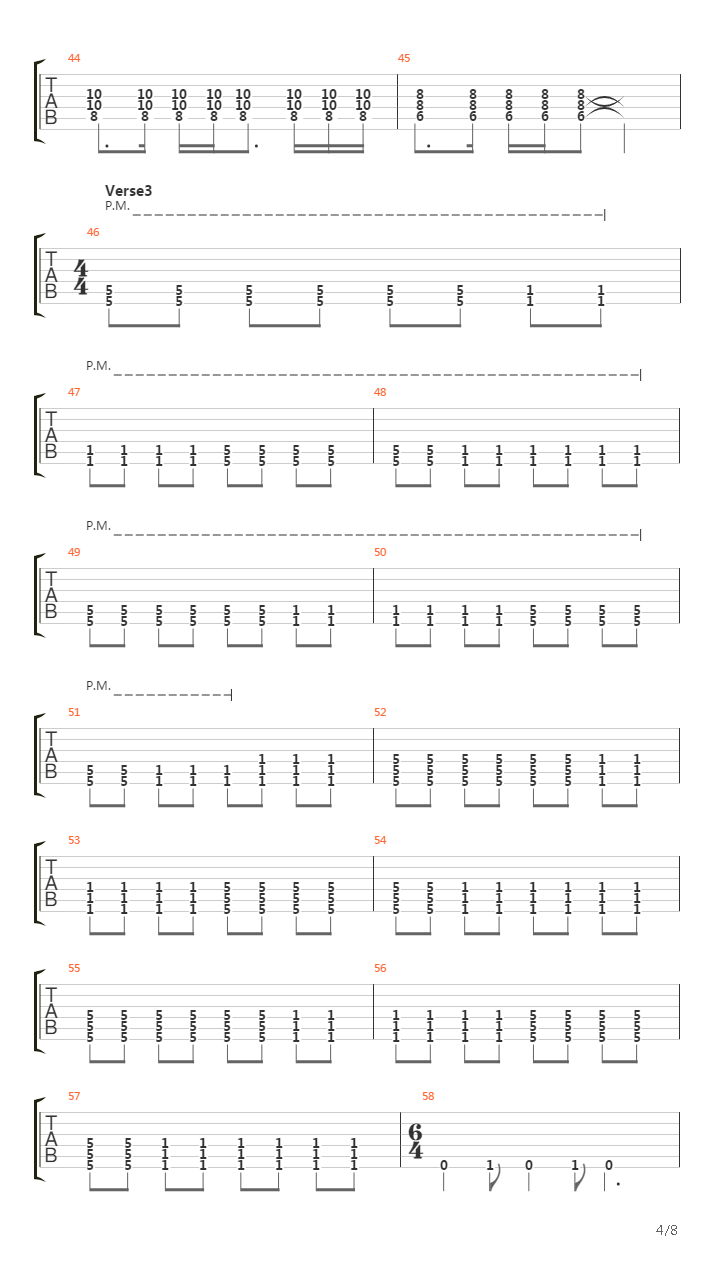 Over The Head Below The Knees吉他谱