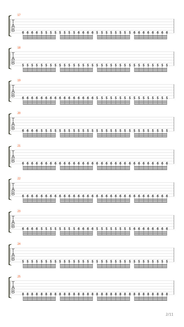 Opening Of The Mouth吉他谱