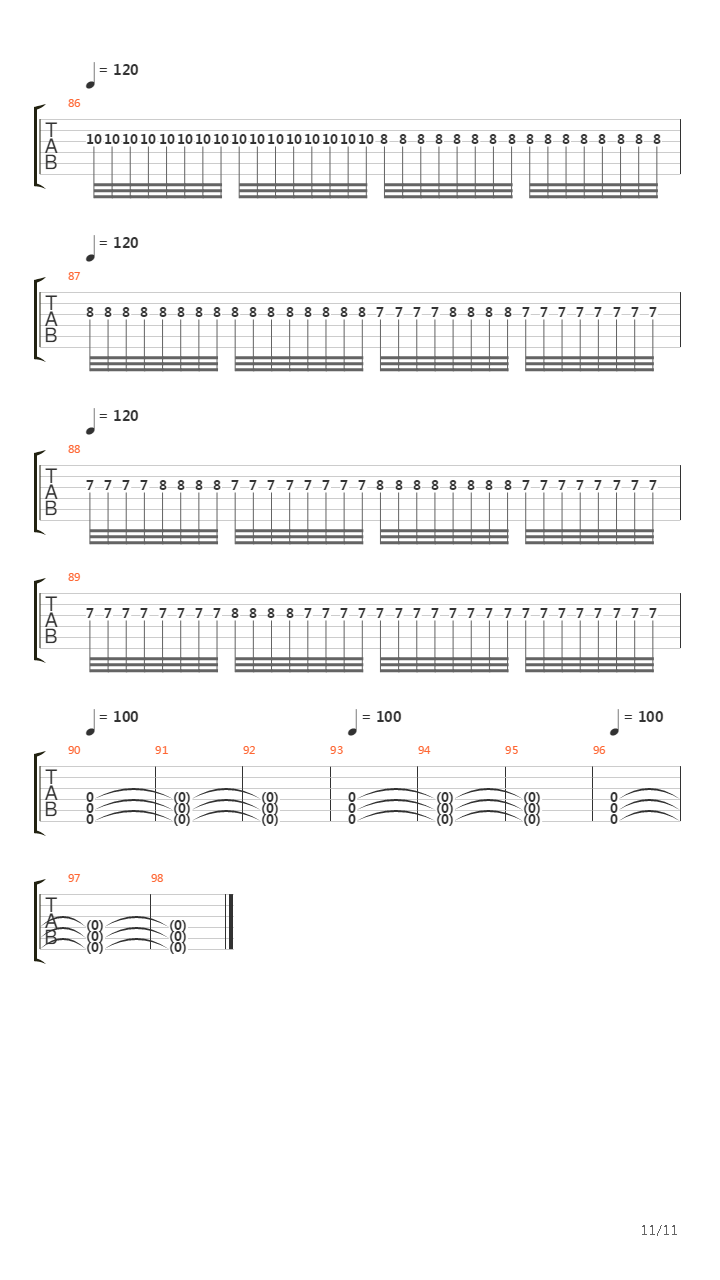 Opening Of The Mouth吉他谱