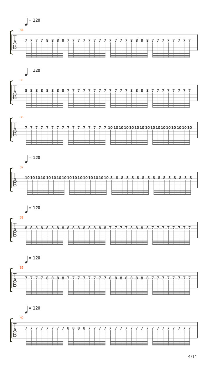 Opening Of The Mouth吉他谱