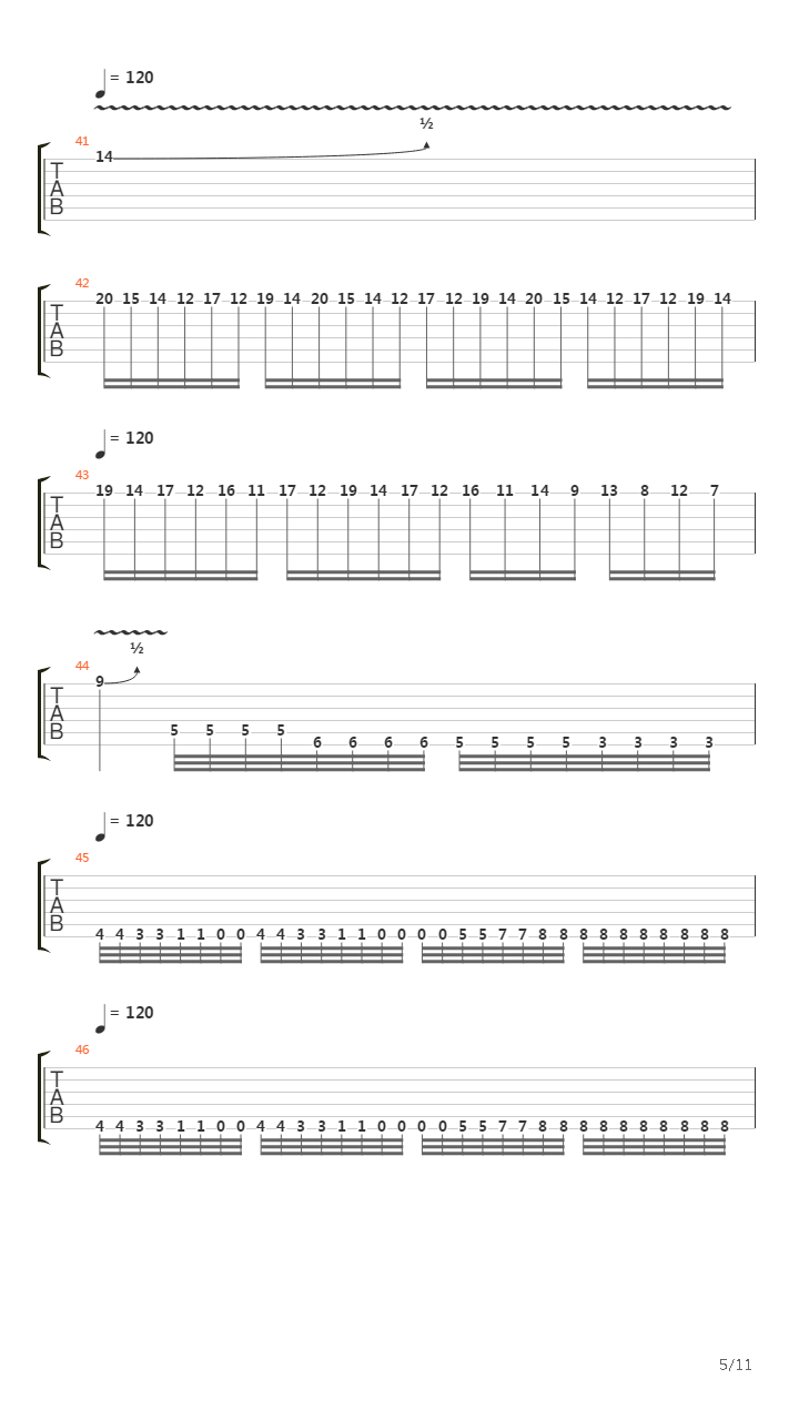 Opening Of The Mouth吉他谱