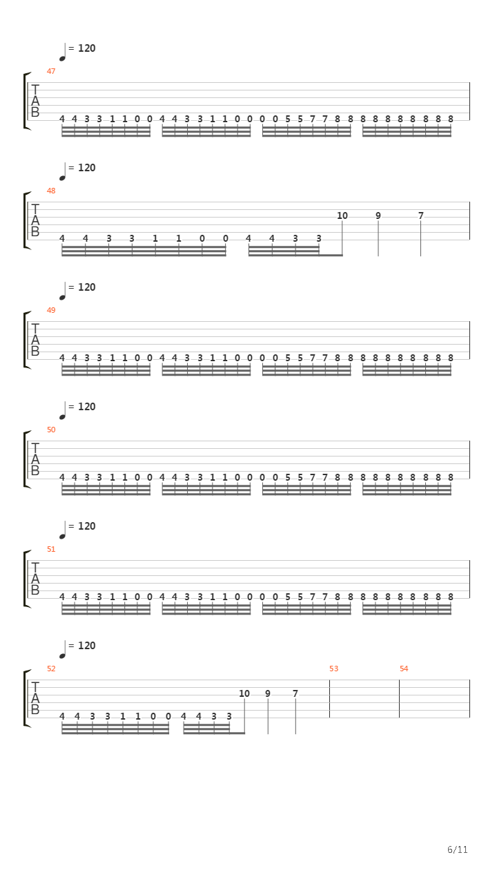 Opening Of The Mouth吉他谱