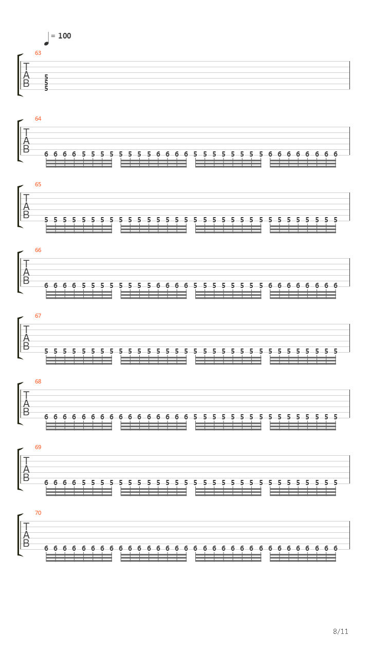 Opening Of The Mouth吉他谱