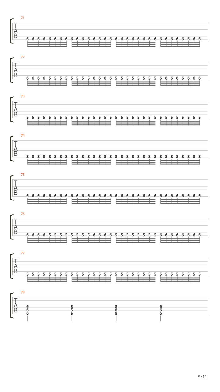 Opening Of The Mouth吉他谱