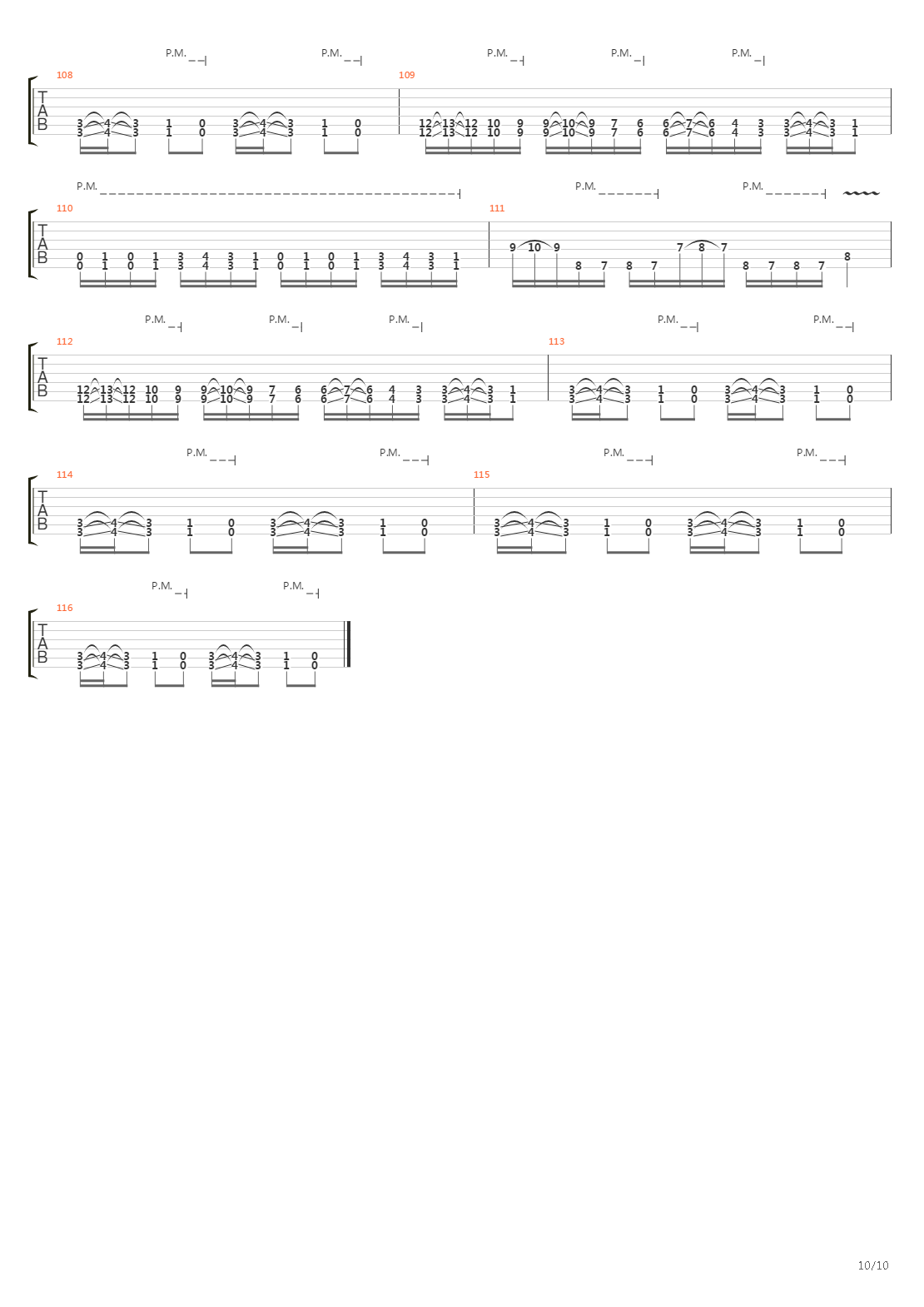 The Burning Pits Of The Duat吉他谱