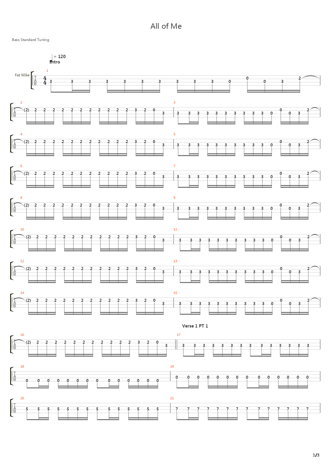 All Of Me吉他谱