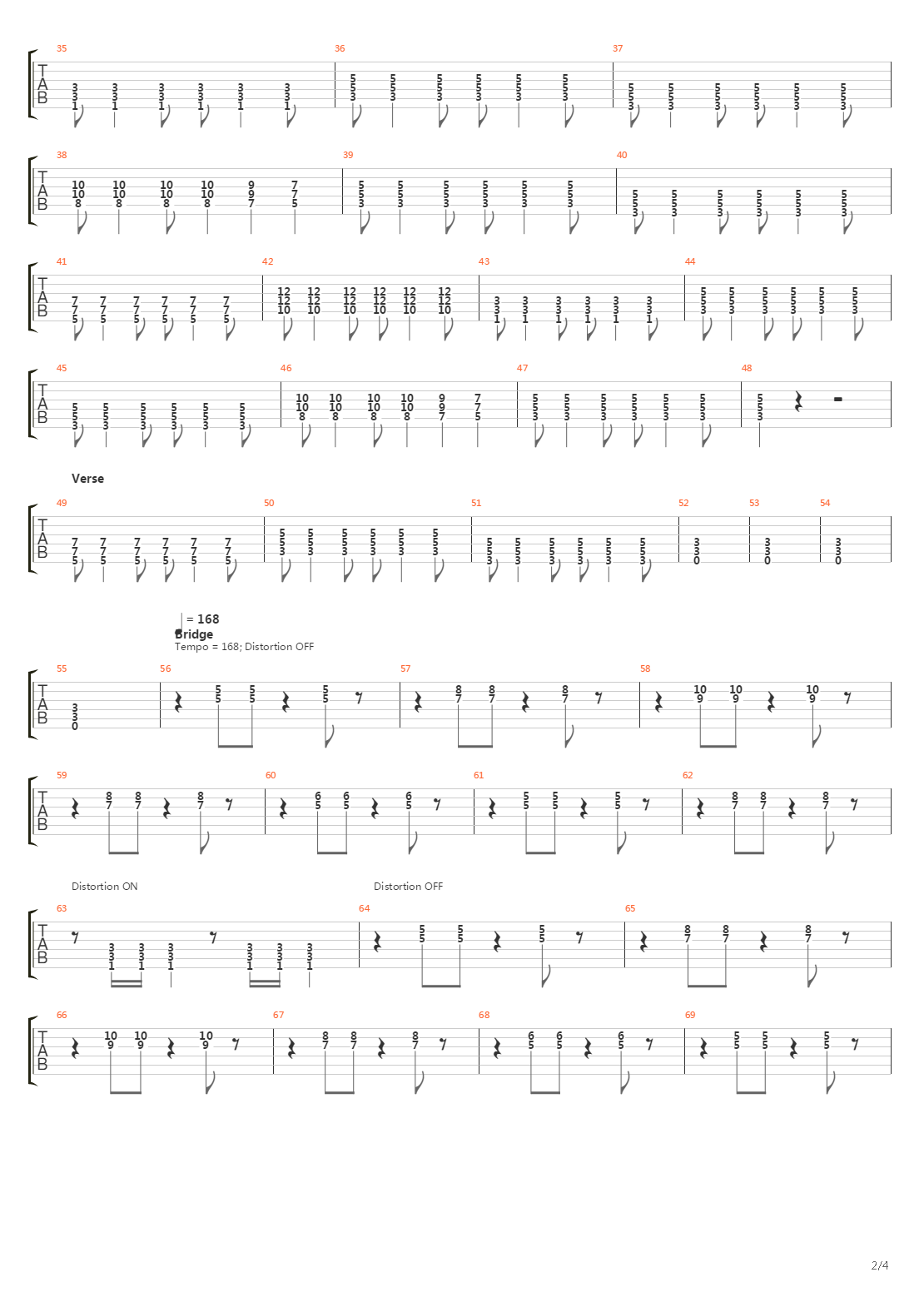 Dig吉他谱