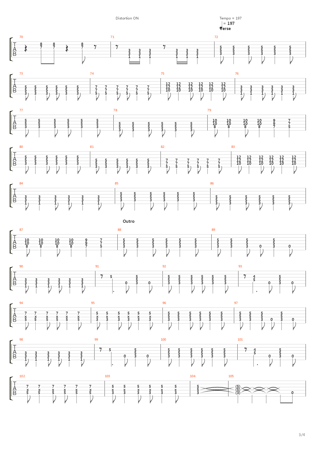 Dig吉他谱